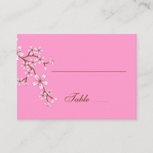 Gabriella Pink Blossoms Place Card Business Card