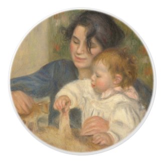 Gabrielle and Jean (by Pierre-Auguste Renoir) Ceramic Knob