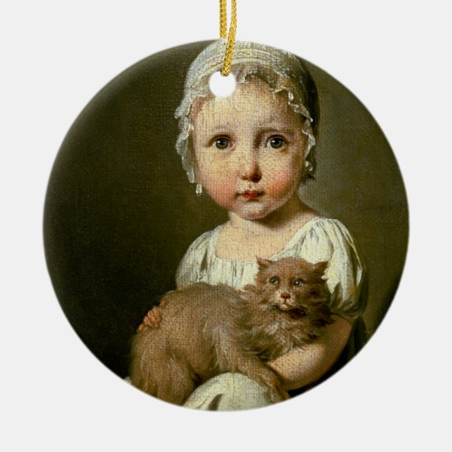 Gabrielle Arnault (1811-72) 1813 (oil on canvas) Ceramic Ornament (Front)