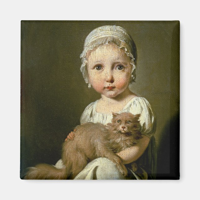 Gabrielle Arnault (1811-72) 1813 (oil on canvas) Magnet (Front)