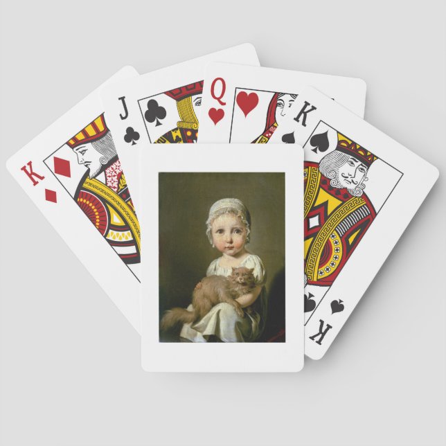 Gabrielle Arnault (1811-72) 1813 (oil on canvas) Poker Cards (Back)