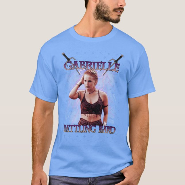 Gabrielle Battling Bard Lightning boy T-Shirt (Front)