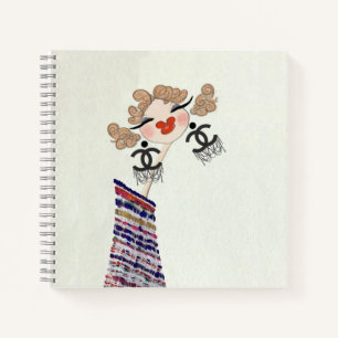 Gabrielle Coco Is Happy Fashion Lover Artwork Notebook