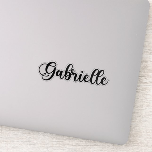 Gabrielle Name - Handwritten Calligraphy Sticker (Detail)