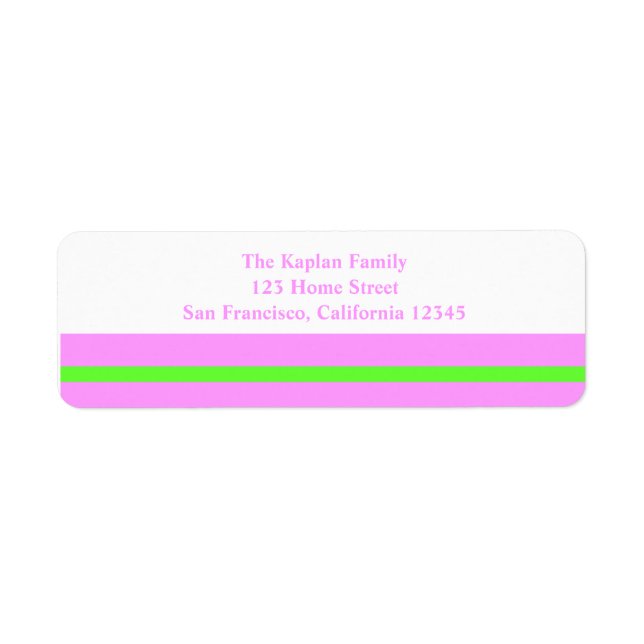 Gabrielle Wedding Bat Mitzvah Party Label (Front)