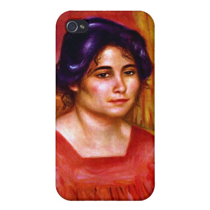 Gabrielle with red blouse by Pierre Renoir iPhone 4/4S Cover