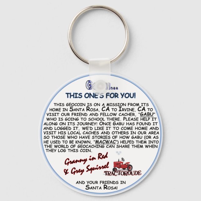 GabuKeychain Keychain (Front)