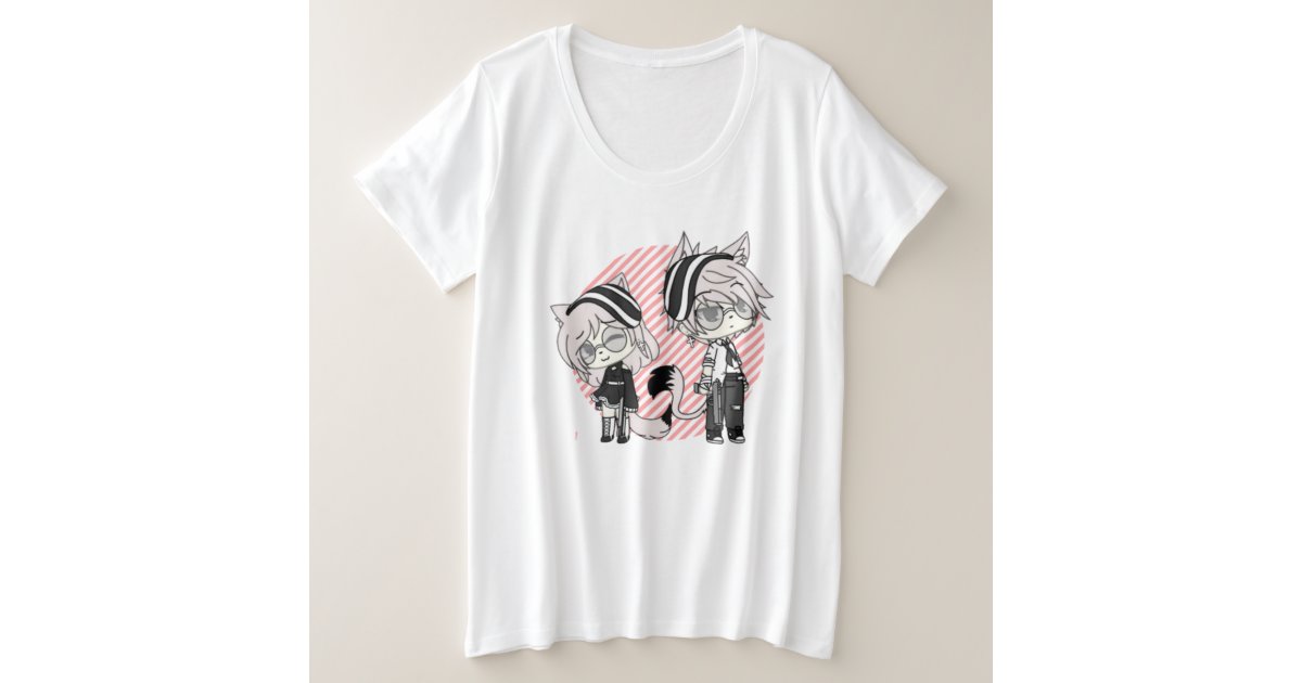 Cute Gacha Girl Foxy Chan Cool Design Trendy T-shirt Tee Gacha