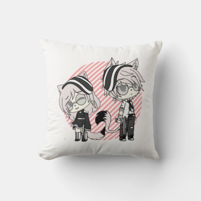 gacha,gacha life,gacha club,game,anime, throw pillow (Front)