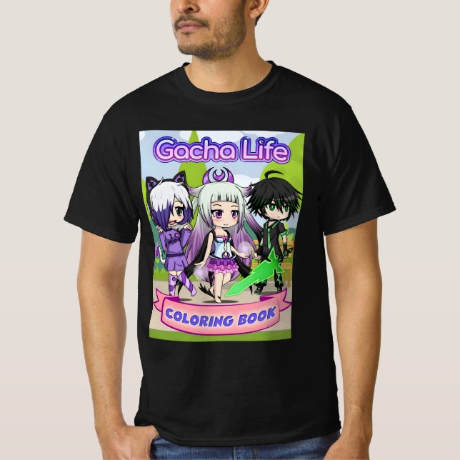 " gacha Life Coloring Book: High-Quality Illustrat T-Shirt (Front)