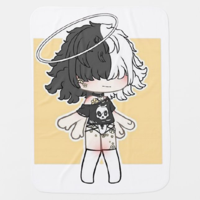 Gacha Life Game,gacha,gachalife,gachaclub, Hoodie Baby Blanket (Front)
