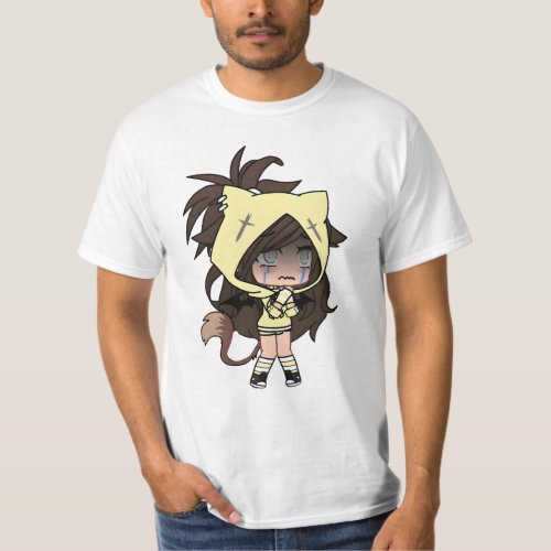 gacha with yeallow hoodie T_Shirt