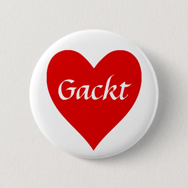 Gackt Pinback Button (Front)