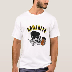 Gadariya Skull Graphic Hindi Typography T-Shirt
