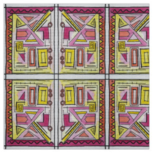 Gadgetry Six-Whimsical Geometric Pattern Fabric