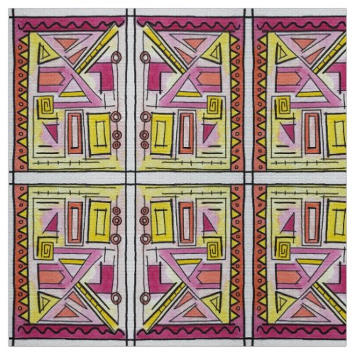 Gadgetry Six-Whimsical Geometric Pattern Fabric