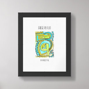 Gadgetry Two-Abstract Geometric Watercolor Poster