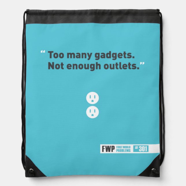Gadgets Drawstring Bag (Front)