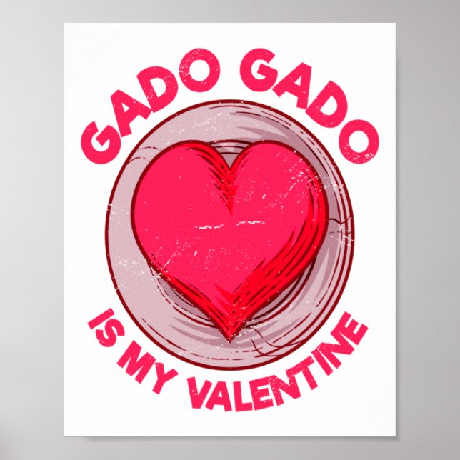 Gado Gado Is My Valentine Indonesian Salad Vegetar Poster (Front)