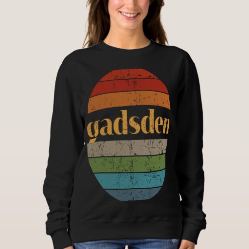 Gadsden Alabama  Quality Sunset 3 Distressed Sweatshirt