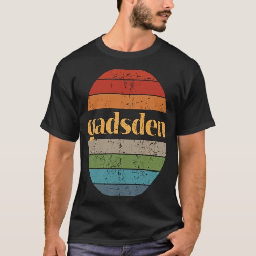 Gadsden Alabama  Quality Sunset 3 Distressed T_Shirt