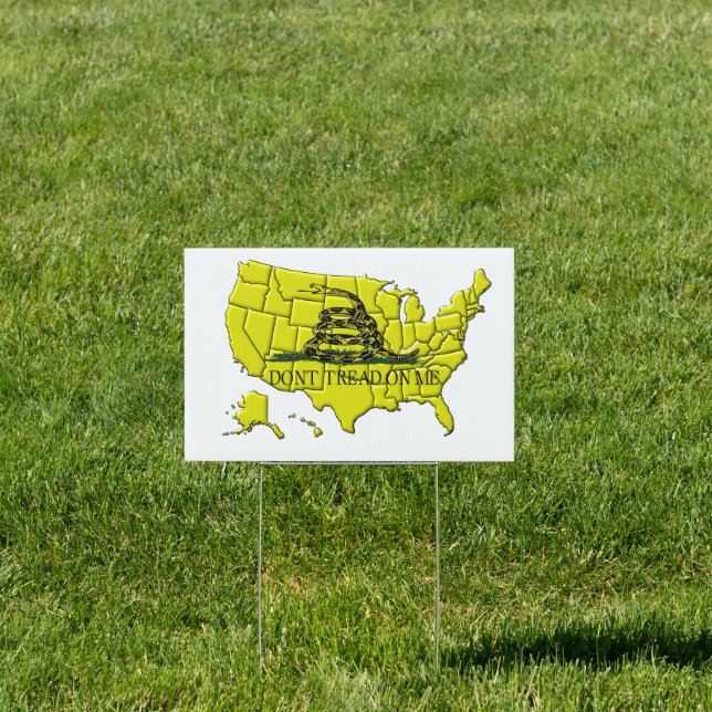 Gadsden America Yard Sign (Insitu)