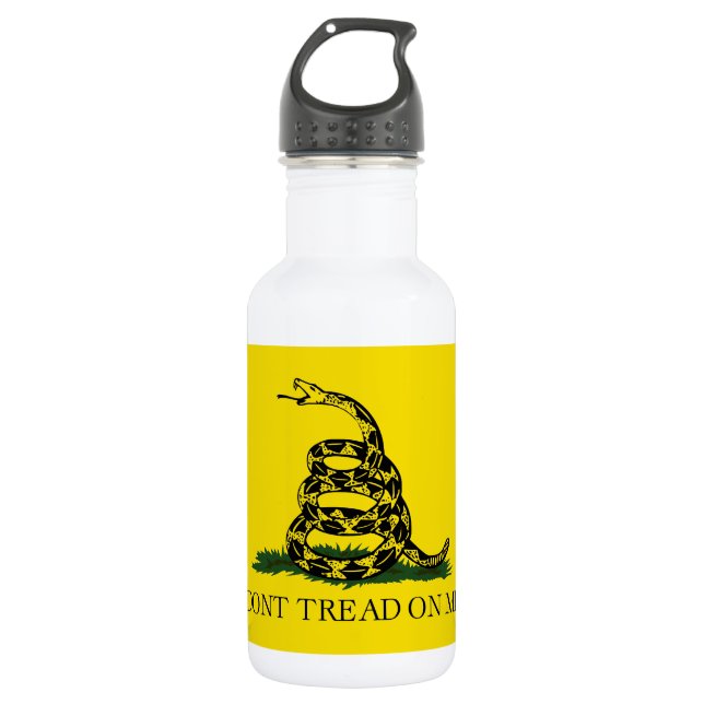Gadsden Don't Tread Flag Stainless Steel Water Bottle (Front)
