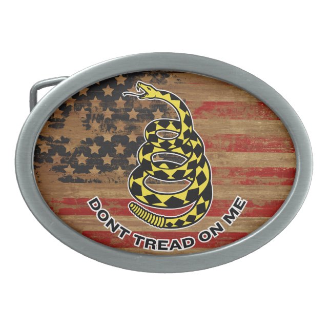 Gadsden Don't Tread On Me Belt Buckle (Front)