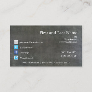 Gadsden Flad Vintage Business Card