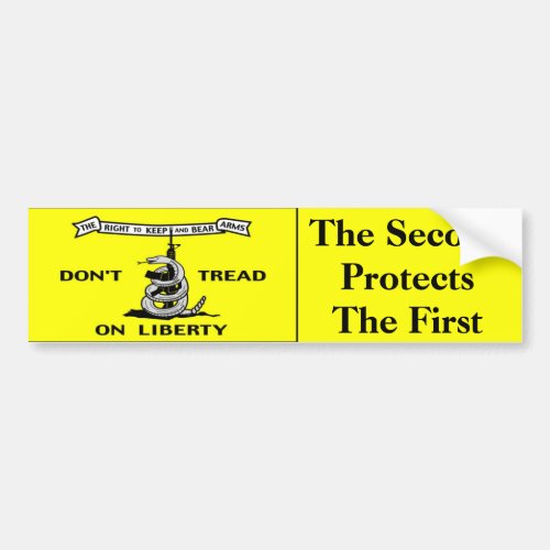 Gadsden flag 2nd Amendment Bumper Sticker