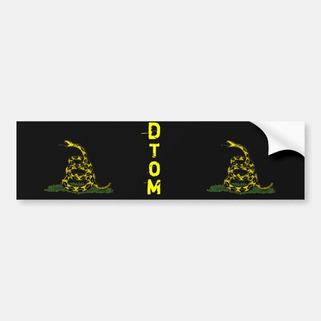 Gadsden flag Bumper Sticker (Front)