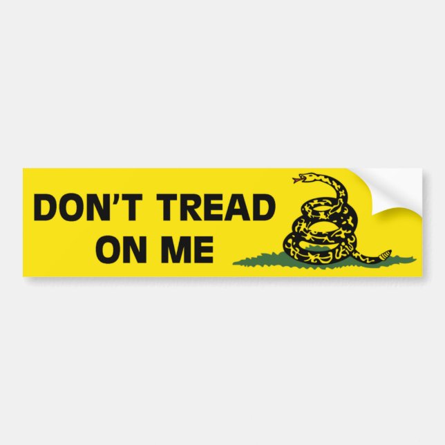 Gadsden Flag Bumper Sticker (Front)