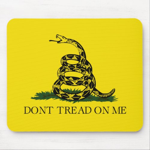 Gadsden Flag Dont Tread on Me American Snake Mouse Pad