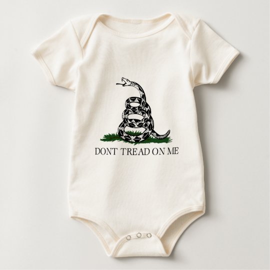 Gadsden Flag "Don't Tread On Me" Baby Bodysuit