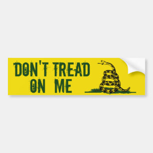 Gadsden Flag Dont Tread On Me Bumper Sticker
