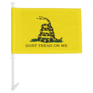 Gadsden Flag - Dont Tread On Me - Car Mount Flag