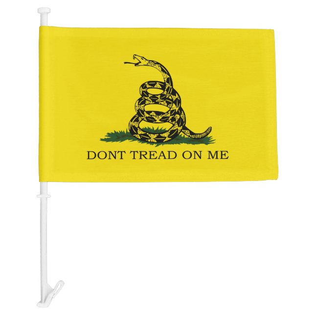 Gadsden Flag - Dont Tread On Me - Car Mount Flag (Front)