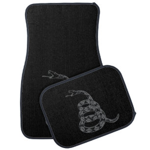 Gadsden Flag Don't Tread on Me Gray Car Floor Mat