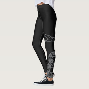 Gadsden Flag Don't Tread on Me Gray Leggings