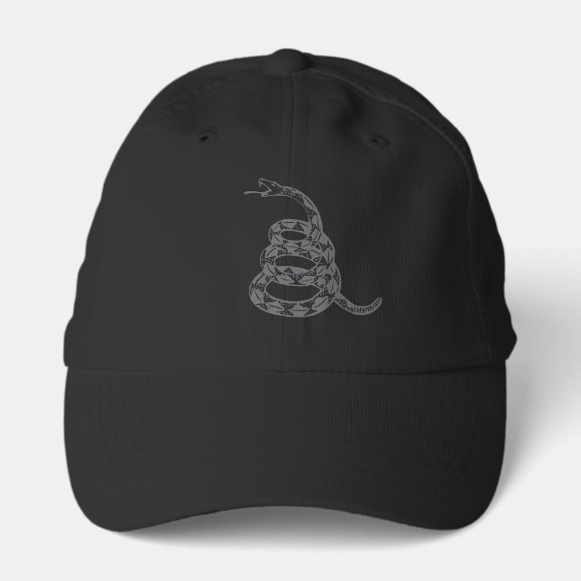Gadsden Flag Don't Tread on Me Gray Performance Cap (Front)