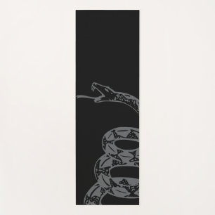 Gadsden Flag Don't Tread on Me Gray Yoga Mat