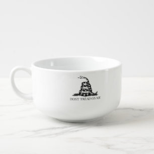 Gadsden Flag Don't Tread on Me Libertarian Yellow Soup Mug