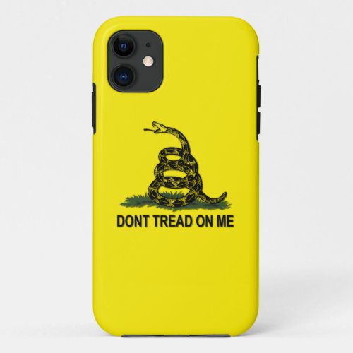 Gadsden Flag Dont Tread On Me Political iPhone 11 Case