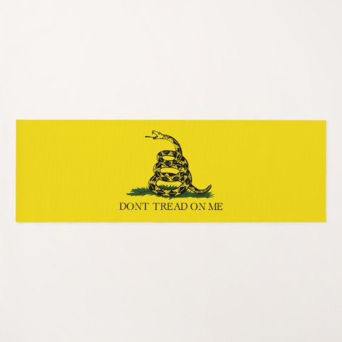 Gadsden Flag Dont Tread on Me Rattlesnake Yoga Mat