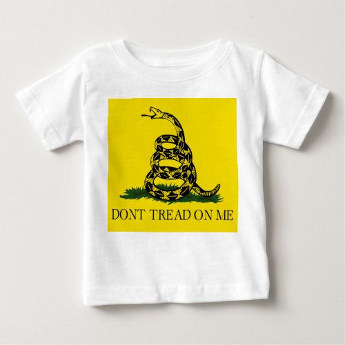 Gadsden Flag Dont Tread on Me Snake Flag Baby T_Shirt
