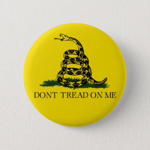 Gadsden Flag (Don't Tread on Me) (Snake Flag) Button