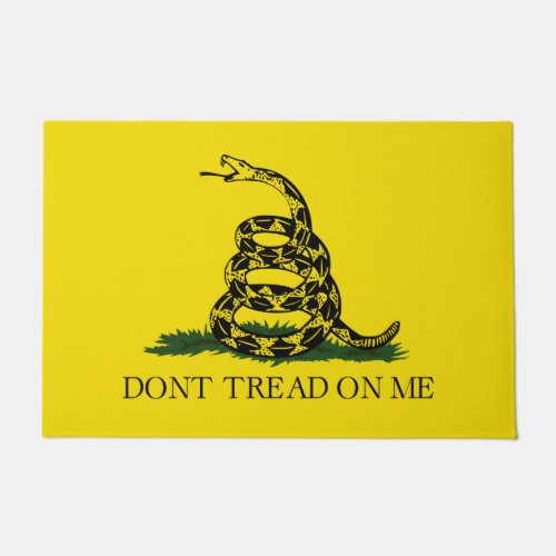Gadsden Flag Dont Tread on Me Snake Flag Doormat