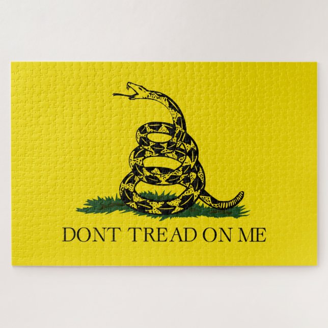 Gadsden Flag (Don't Tread on Me) (Snake Flag) Jigsaw Puzzle (Horizontal)
