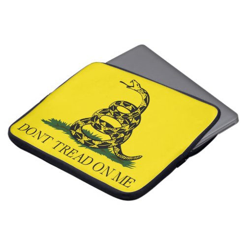 Gadsden Flag Dont Tread on Me Snake Flag Laptop Sleeve