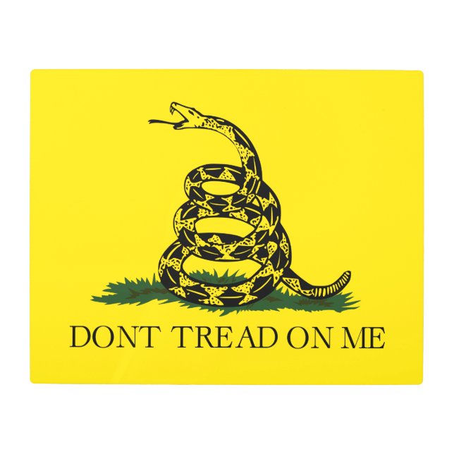 Gadsden Flag (Don't Tread on Me) (Snake Flag) Metal Print (Front)
